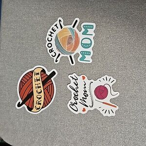 Crochet mom theme stickers
